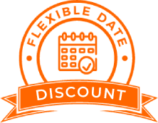 Flexible Date Discount Emblem
