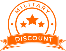 military discount for attic services emblem