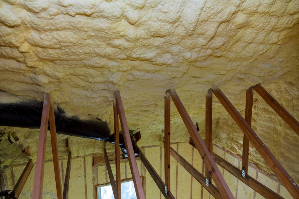 spray foam insulation in the attic