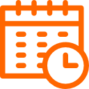 Timetable Icon Orange